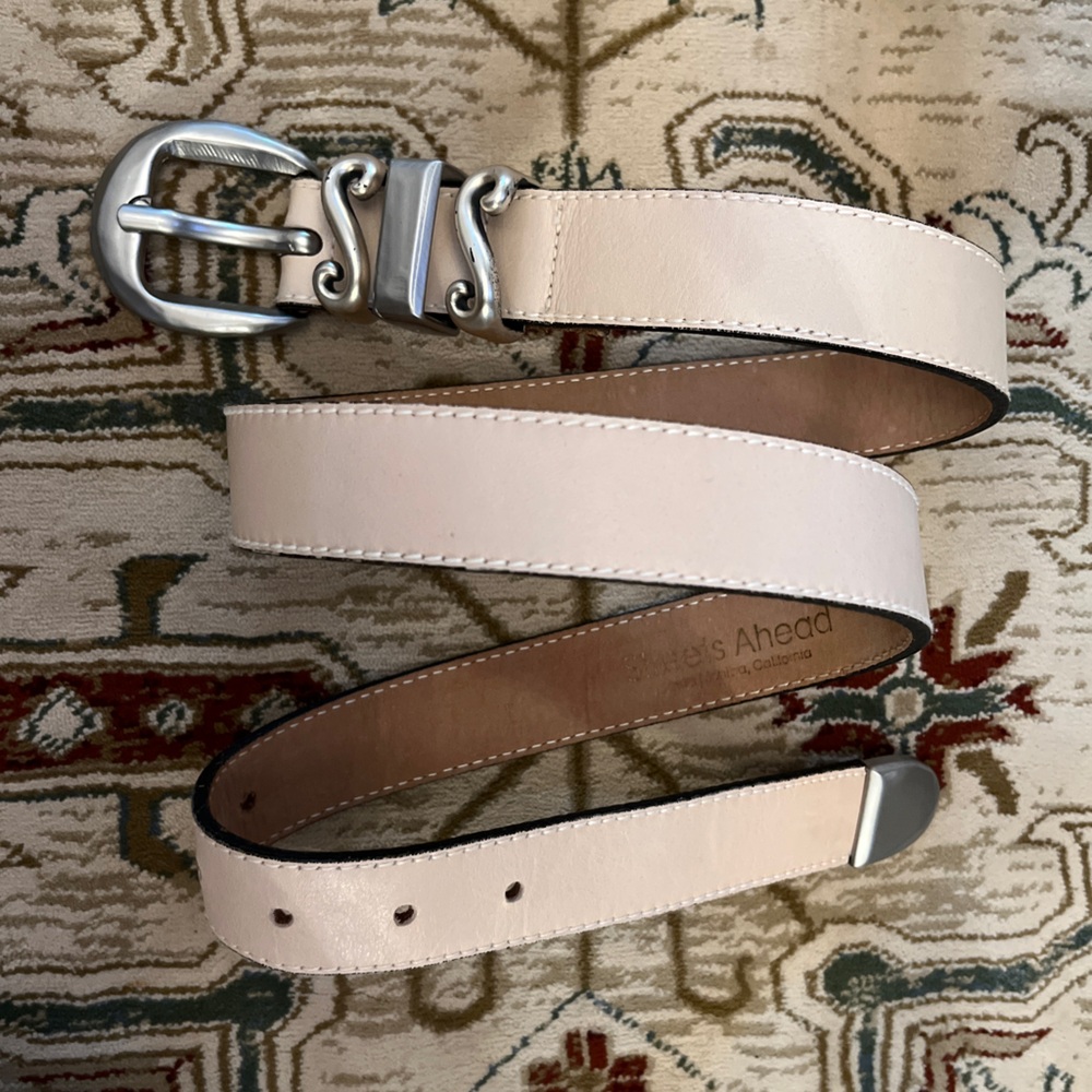 Streets Ahead Tan Leather Belt with Silver Tip